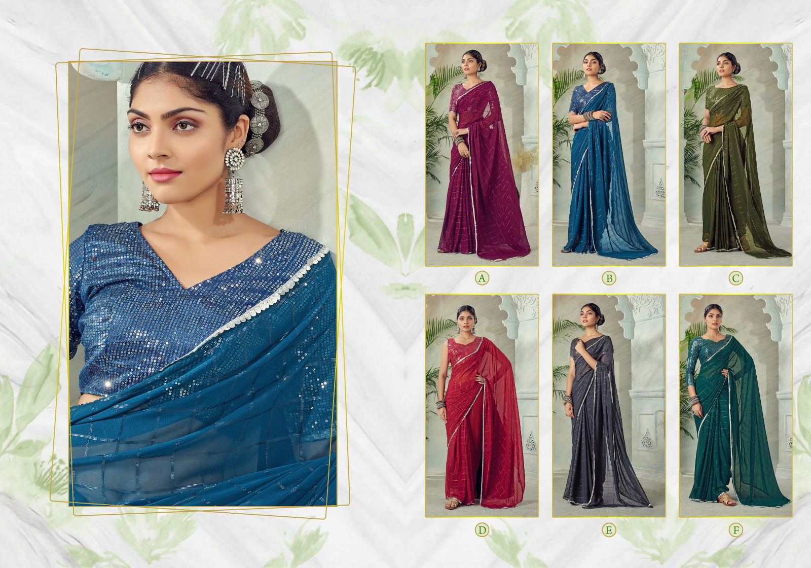 Kaasi By Ynf Sequence Party Wear Sarees Catalog
